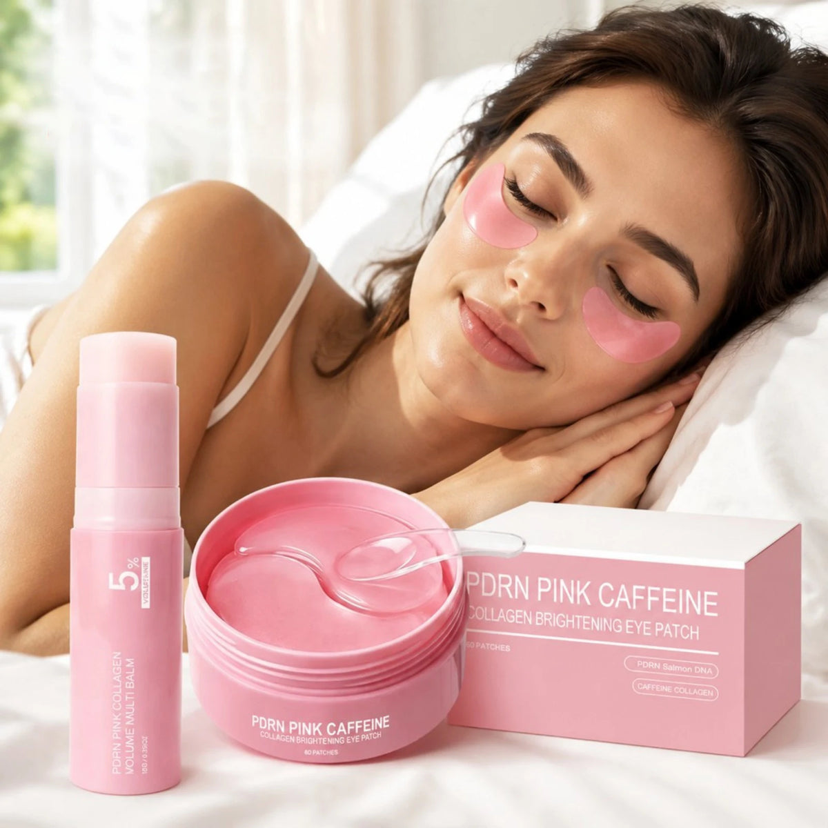 PDRN Pink Collagen Eye Patches & Multi Balm Stick
