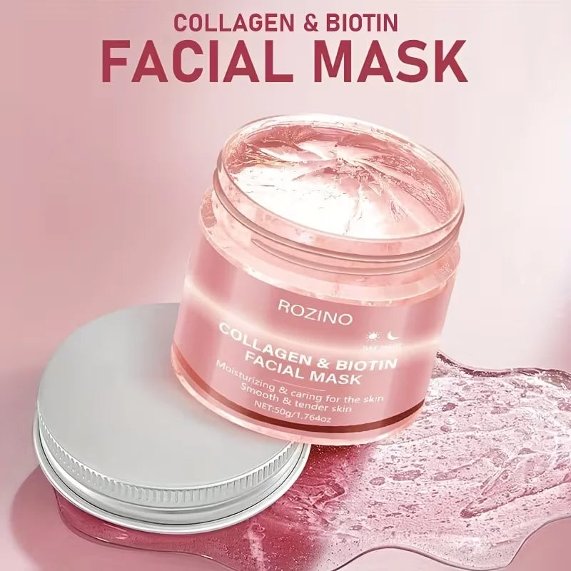 Biotin Collagen Peel-Off Face Mask – Hydrating & Brightening