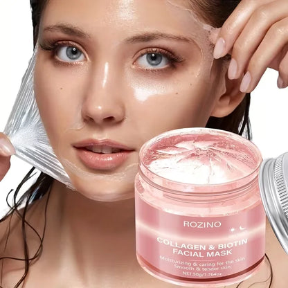 Biotin Collagen Peel-Off Face Mask – Hydrating & Brightening